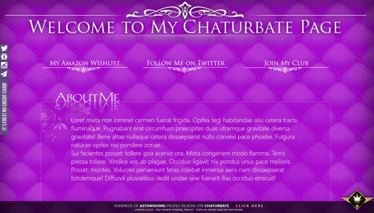 Chaturbate design Purple Py